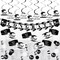 Big Dot of Happiness Black and White Grad - Best is Yet to Come - Graduation Party Supplies Decoration Kit - Decor Galore Party Pack - 51 Pieces